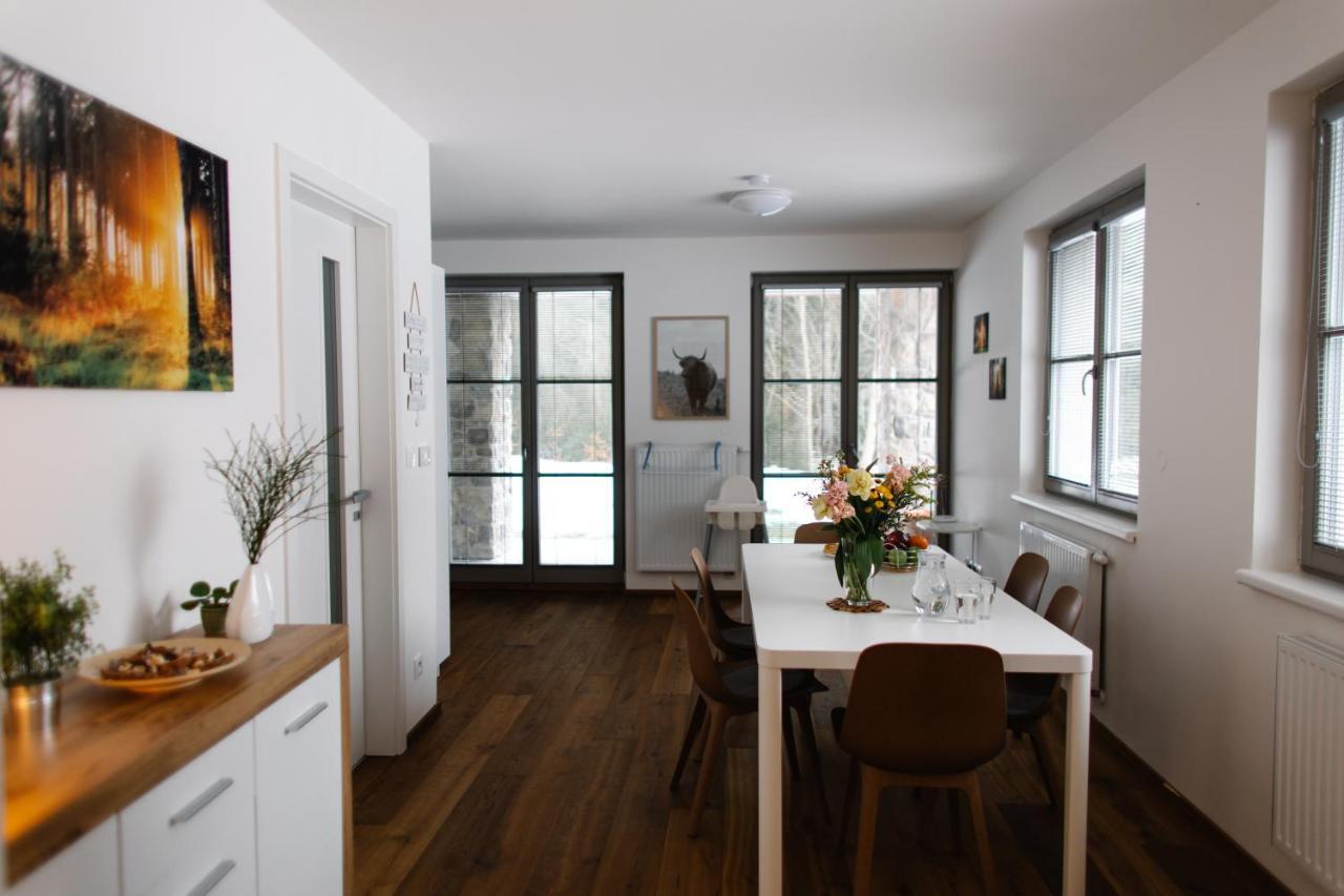 90 m2 horský apartmán v centru Harrachova Esterno foto